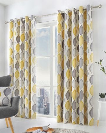 Fusion Lennox Eyelet Curtains