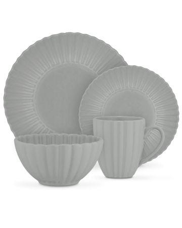 Swan 16 Piece Scallop Dinner Set