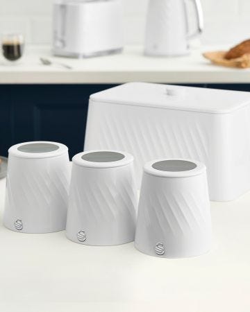Swan Windsor Bundle - Bread Bin and Canisters  