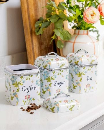 Laura Ashley Elveden Set of 3 Canisters 