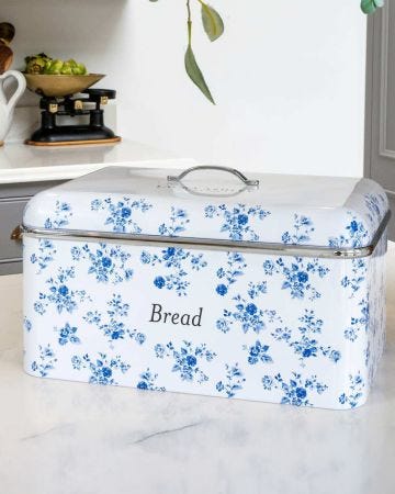 Laura Ashley China Rose Bread Bin 