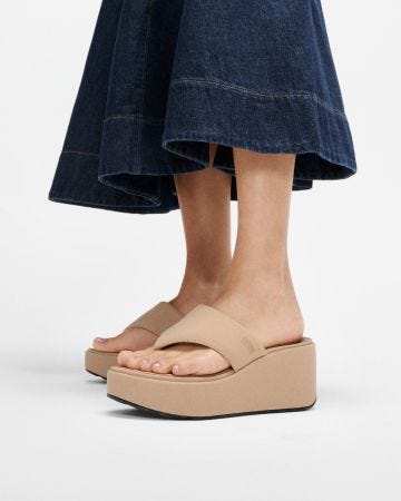 Fitflop Platfforms Wedge Toe Post Sandals  