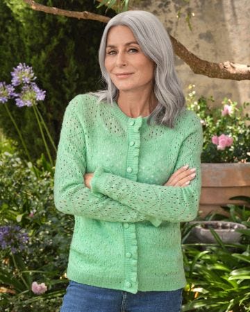 WoolOvers Frill Cardigan