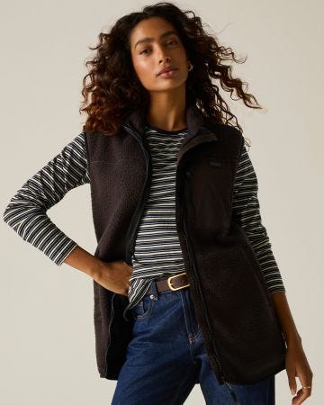 Regatta Womens Frankie Borg longline Fleece Gilet