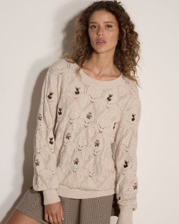 Apricot Pointelle Jumper