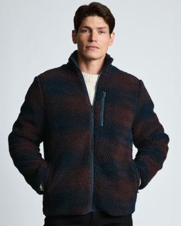 Brook Taverner Check Zipped Fleece