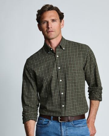 Brook Taverner Check Cotton Shirt 