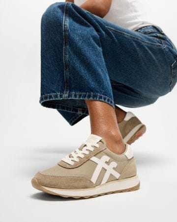 FitFlop Retro-Q FF Fabric/Suede Sneakers