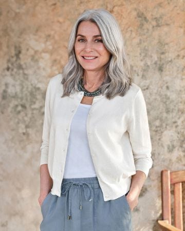 WoolOvers Cotton Mix Cardigan