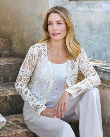 WoolOvers Crochet Cardigan 