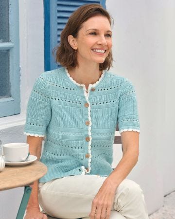 WoolOvers Pointelle Cardigan 