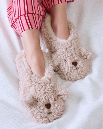 Totes Ladies Borg Novelty Footsies