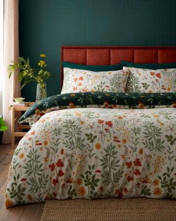 Botanical Mushrooms Duvet Cover Set 