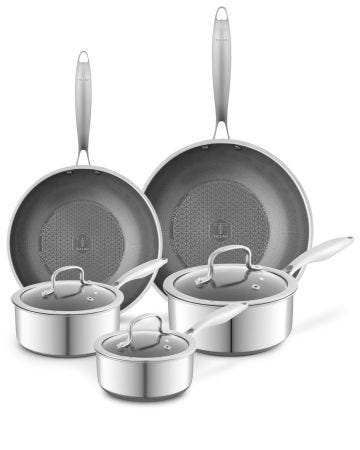 Ti Clad 5 Piece Cookware Set
