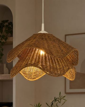 Layered Rattan Easy-Fit Shade