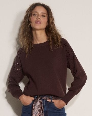 Apricot Sequin Detail Jumper 