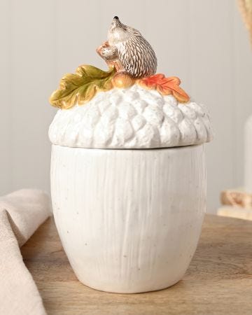 Country Living Acorn Storage Jar 