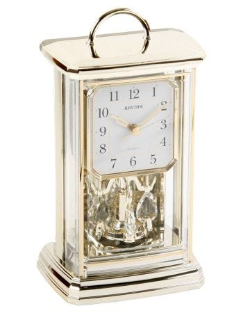 Rhythm Gold Mantel Clock