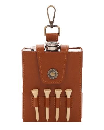 Harvey Makin Golfers Hip Flask Gift Set