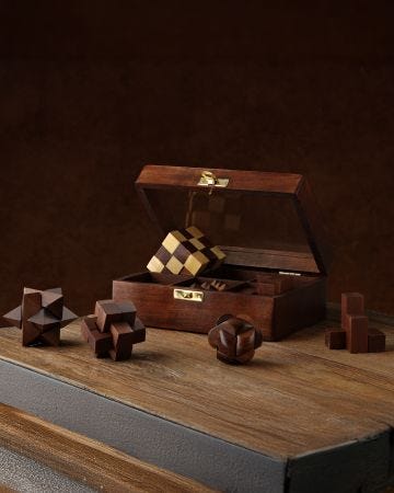 Harvey Makin Wooden 6 Puzzle Set