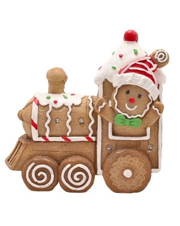 Santa & Friends LED Gingerbread Train