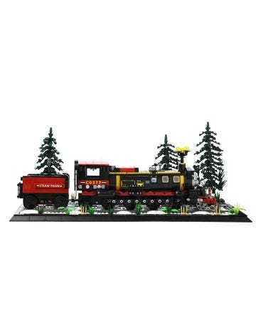 Toy Shop Snow Country Train Brick Building Set 6+
