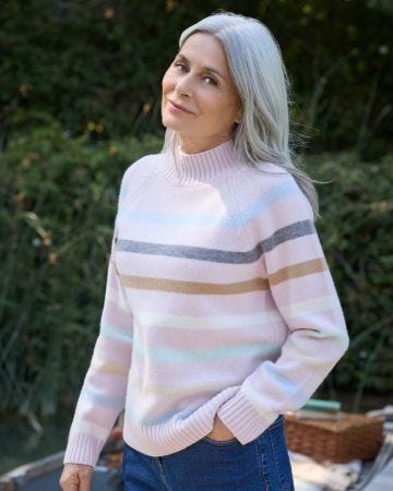 WoolOvers Stripe Jumper 