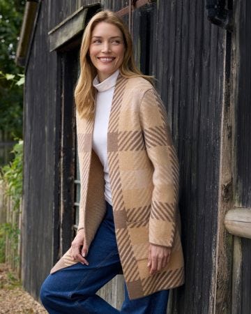 WoolOvers Mono Stitch Cardigan 