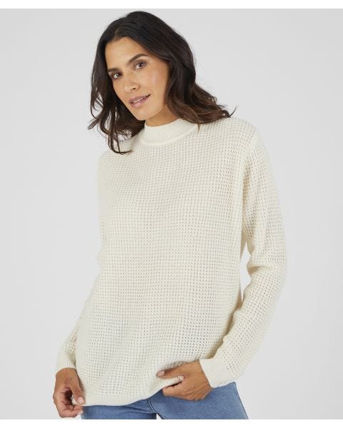 Waffle Turtleneck Jumper