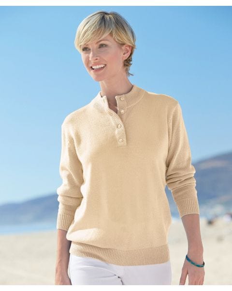 Button-neck Jumper