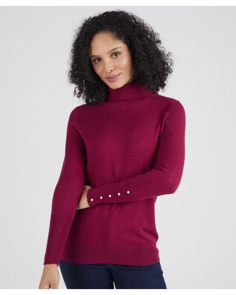 Skin Soft Button Sweater