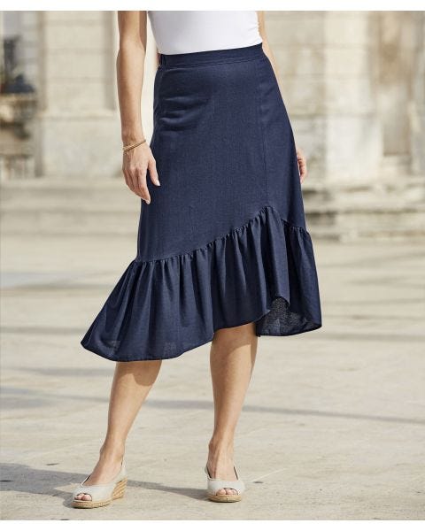 Ruffle Hem Skirt