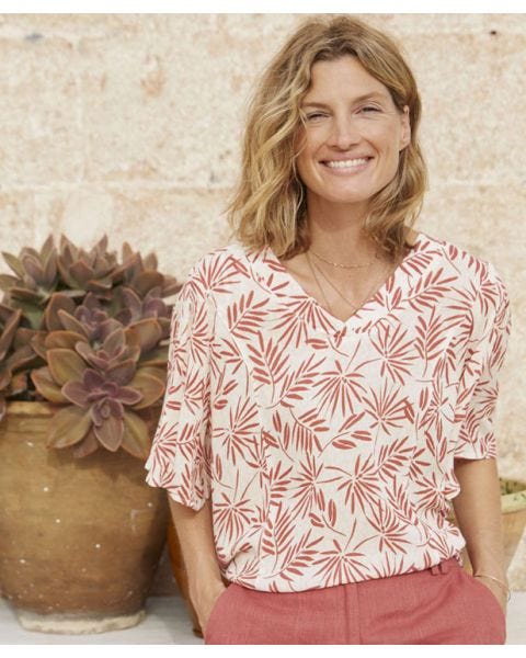 Crinkle Viscose Blouse