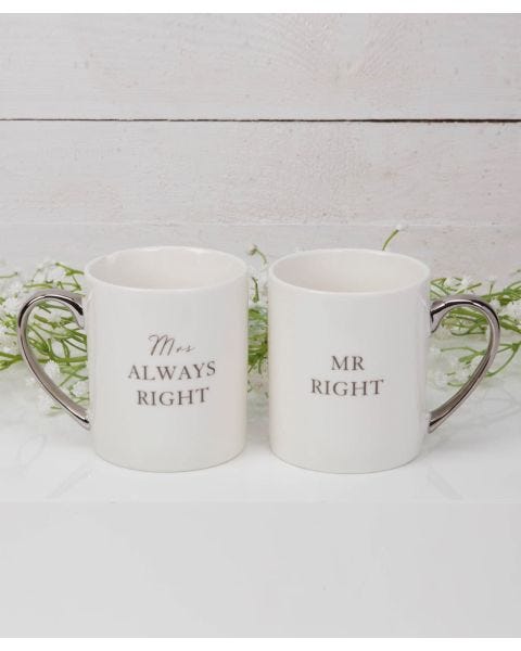 Mr Right & Mrs Always Right Mugs