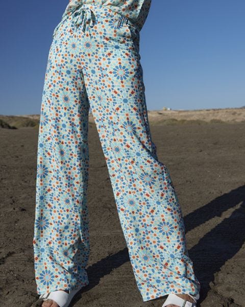 Climatyl Print Wide-leg Trousers