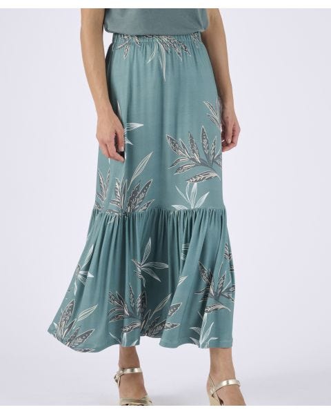 Print Jersey Skirt