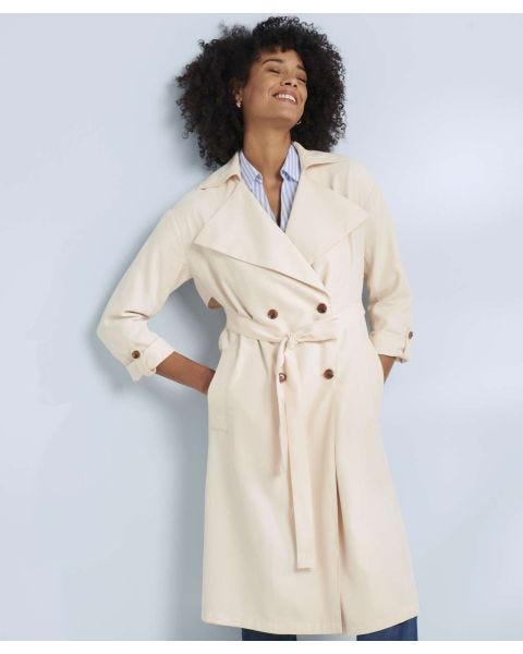 Viscose Trench Coat