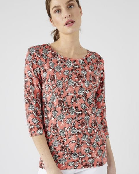 Skin Soft Floral Print Jumper