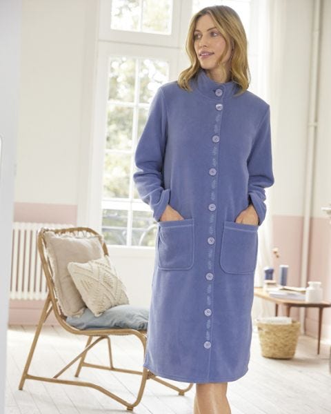 Thermolactyl Blue Fleece Dressing Gown