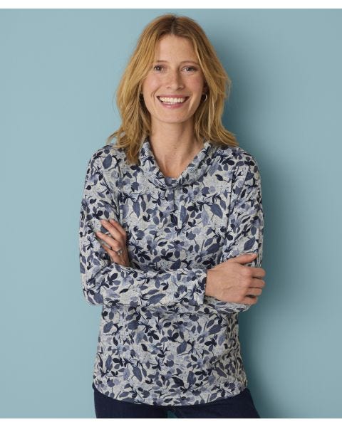 Cowl-neck Top