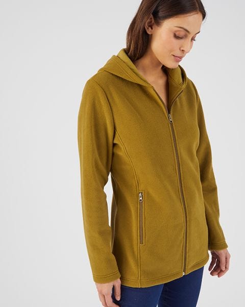 Skin Soft Hooded Zip-up Fleece