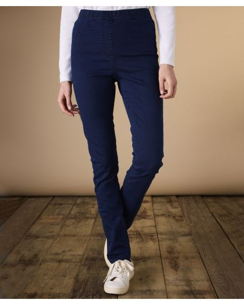 Pull-on Denim Trousers