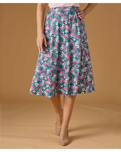 Print Jersey Skirt