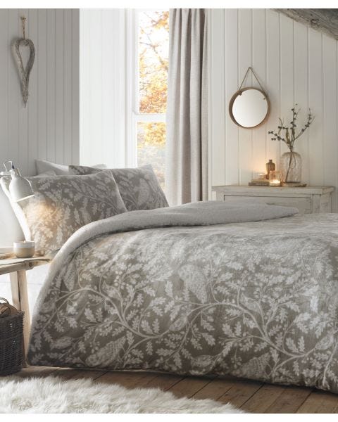 Woodland Owl Fleece Duvet Set