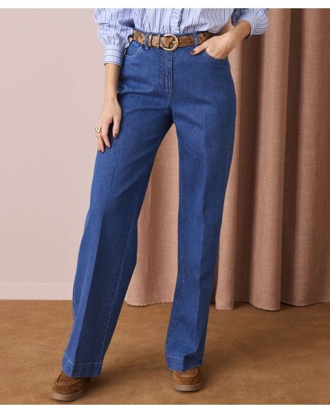 Secret Stretch Wide Leg Jeans