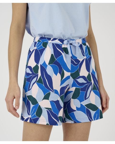 Elasticated Waist Cotton Stripe Pyjama Shorts