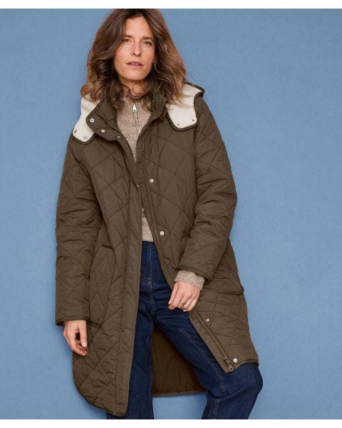 Thermolactyl Quilted Fleece Lined Parka