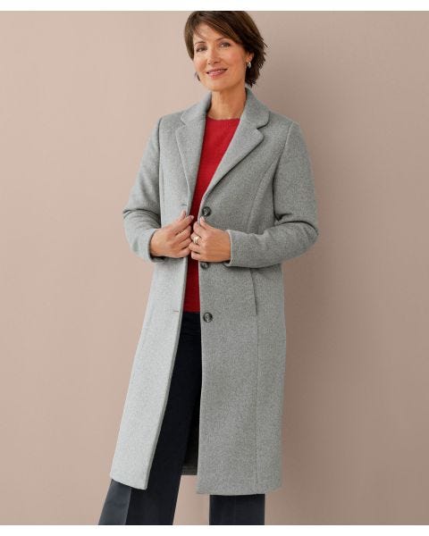 Toasty Thermal Wool Blend Thermal-lined Coat