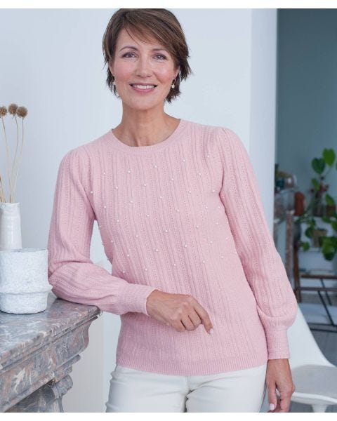Skin Soft Pearl Detail Jumper