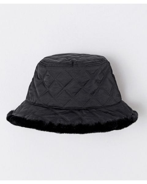 Quilted-look Bucket Hat